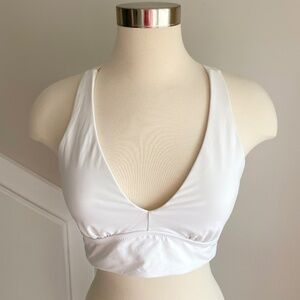 Athleta Plunge Bikini Top White - Size M